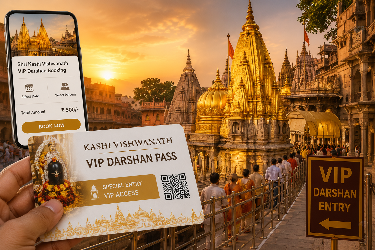Kashi Vishwanath Temple VIP darshan booking Varanasi