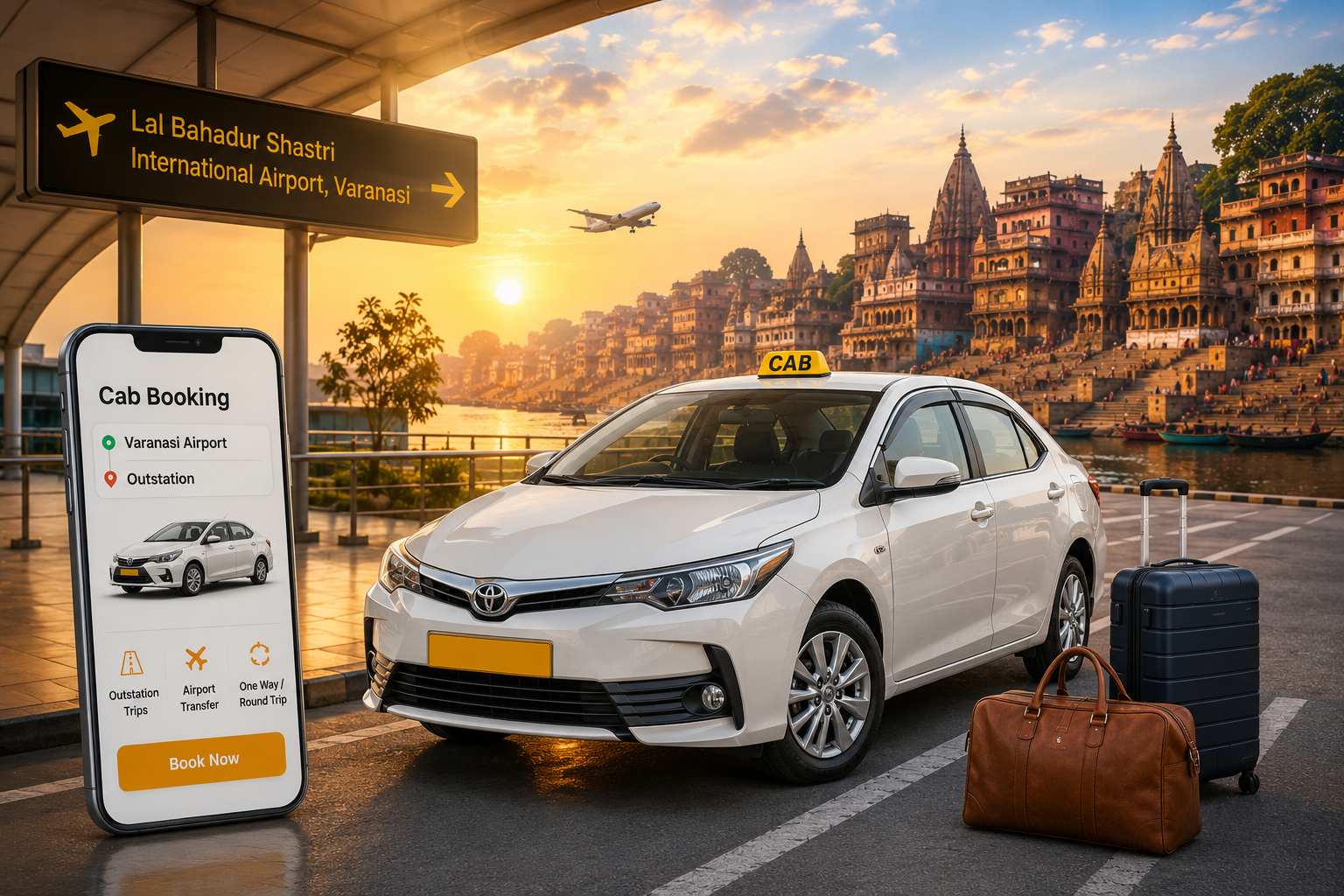 Cab booking taxi service in Varanasi for pilgrimage